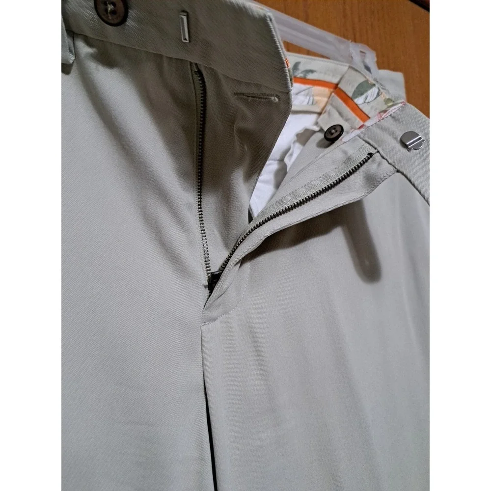 Tommy Bahama Men's Tan Silk Blend Trousers Pants 34x 30